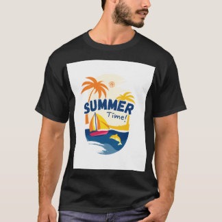 Summer Time Illustration T-Shirt