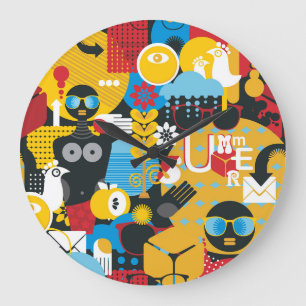 Summer time large clock
