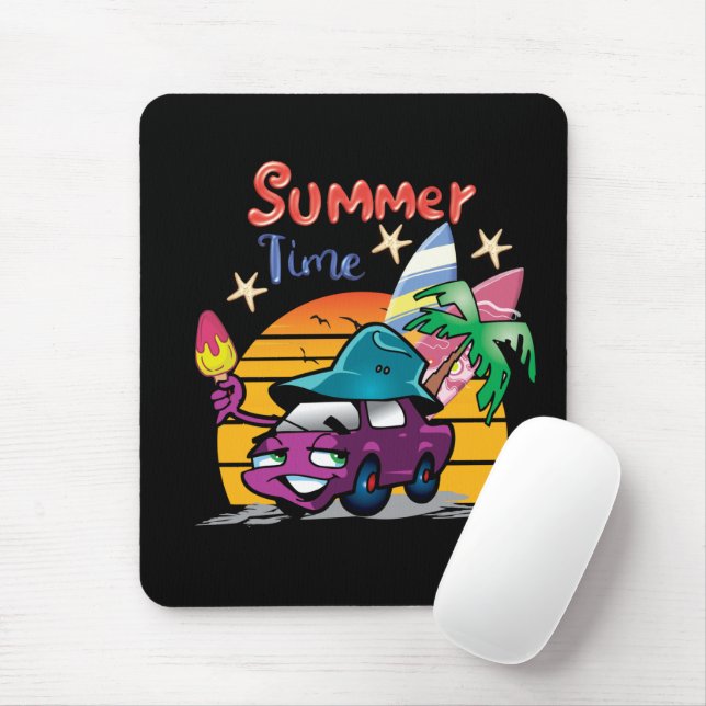 Summer Time Mouse Pad (With Mouse)