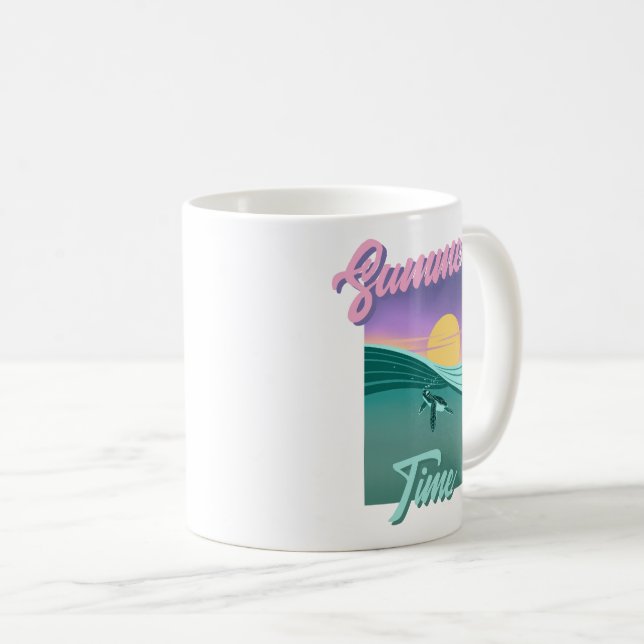 Summer Time Pattern Box Coffee Mug (Front Right)