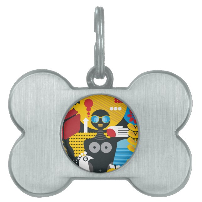 Summer time pet ID tag (Front)