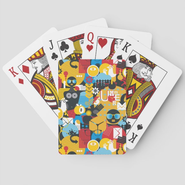 Summer time playing cards (Back)