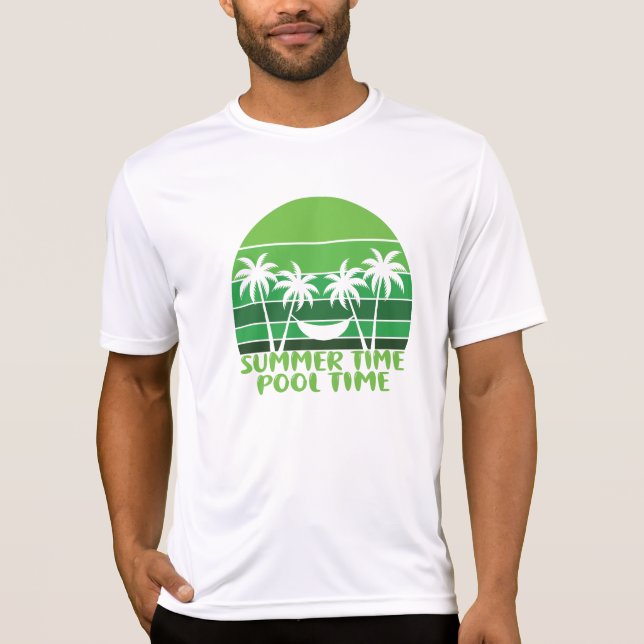 SUMMER TIME POOL TIME. T-Shirt (Front)