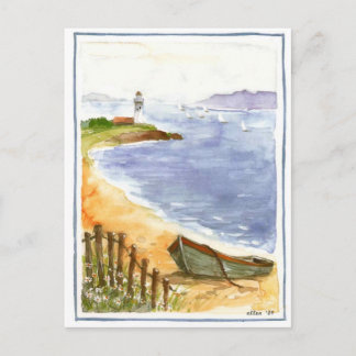 summer time postcard