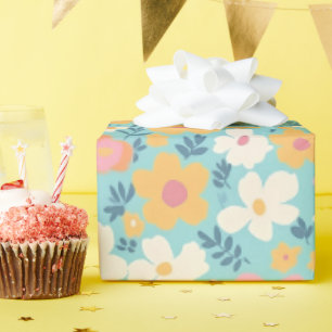 Summer Time Posy Pattern Wrapping Paper