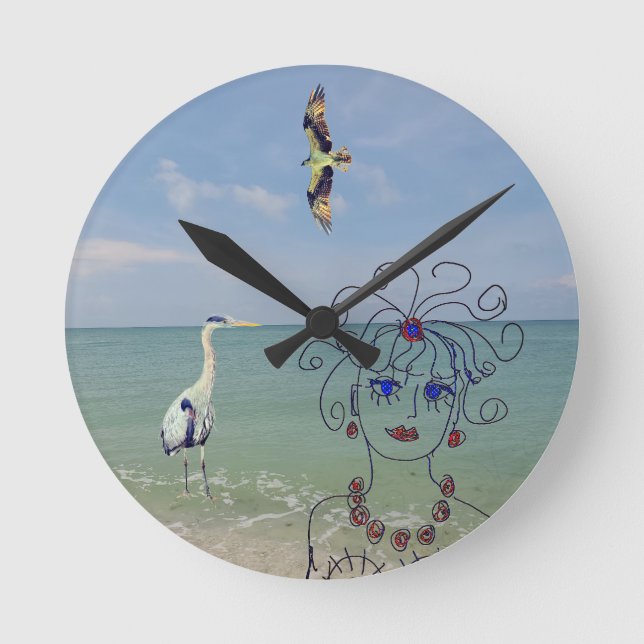Summer time round clock (Front)