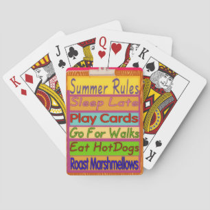 Summer Time Rules Playing Cards
