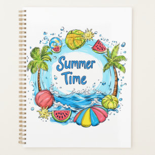 Summer Time - Summer Time Beach Illustration Planner