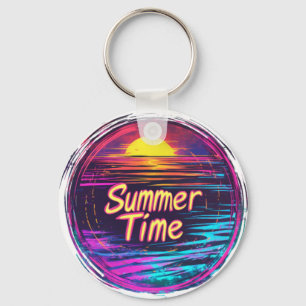 Summer Time - Sunset for Summer Time Key Ring