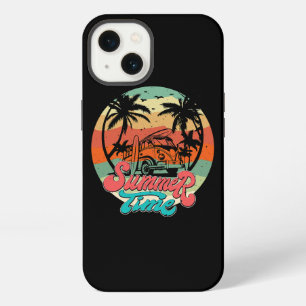 Summer Time Surf Funny Beach Family Vacation Match iPhone 13 Case