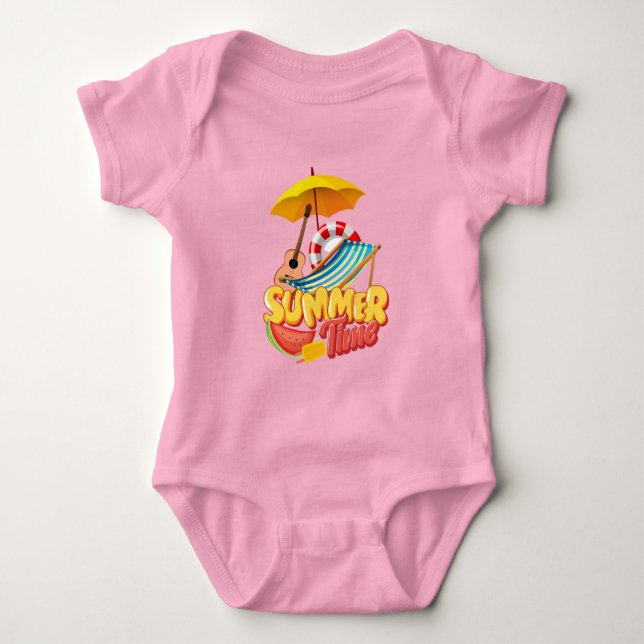 Summer time  T-Shirt Baby Bodysuit (Front)