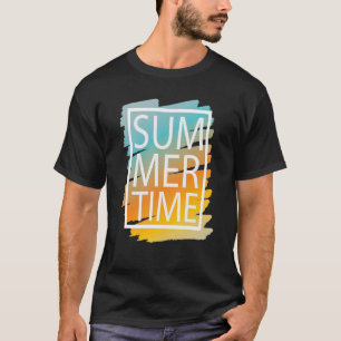 Summer Time Vibes Vacation Humourous Saying T-Shirt