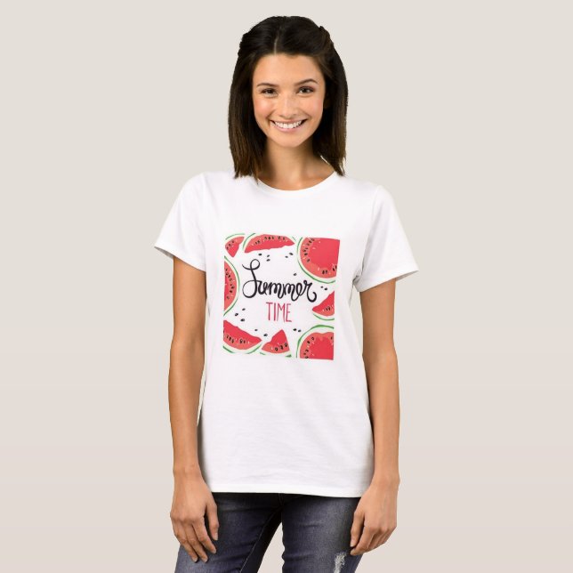 Summer Time Watermelon T-Shirt (Front Full)