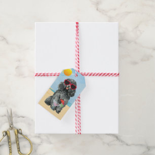 Summer Toy Poodle Gift Tags