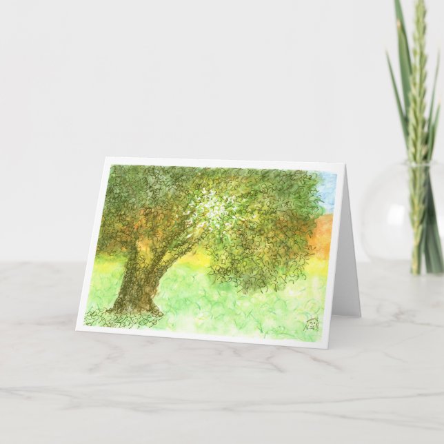 Summer Tree Aleph Card (Front)