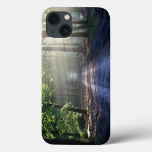 Summer Trees Covering Dirt Road iPhone 13 Case