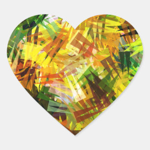 SUMMER TREES HEART STICKER