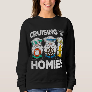 Summer Trip Cruising With My Homies Gnomes Cruisin Sweatshirt