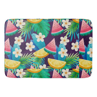 Summer , Tropical Bath Mat