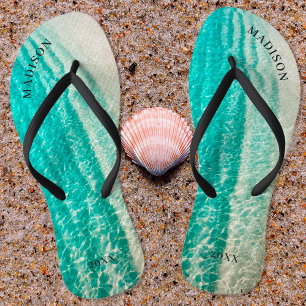 Summer Tropical Destination Beach Bridal Wedding Jandals