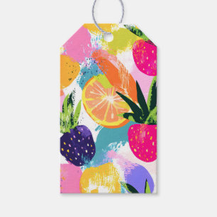 Summer Tropical Fruit Fiesta Gift Tags