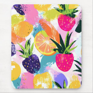 Summer Tropical Fruit Fiesta Mouse Pad