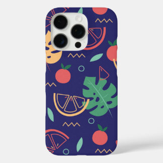 Summer tropical graphic colourful pattern iPhone 16 pro case