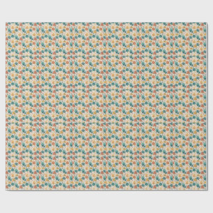 Summer Tropical Palm Trees & Geometric Sun Design Wrapping Paper