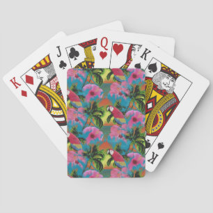 Summer Tropical Sunset Beach Playing Cards
