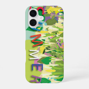 summer tropickal flowers iPhone 16 case