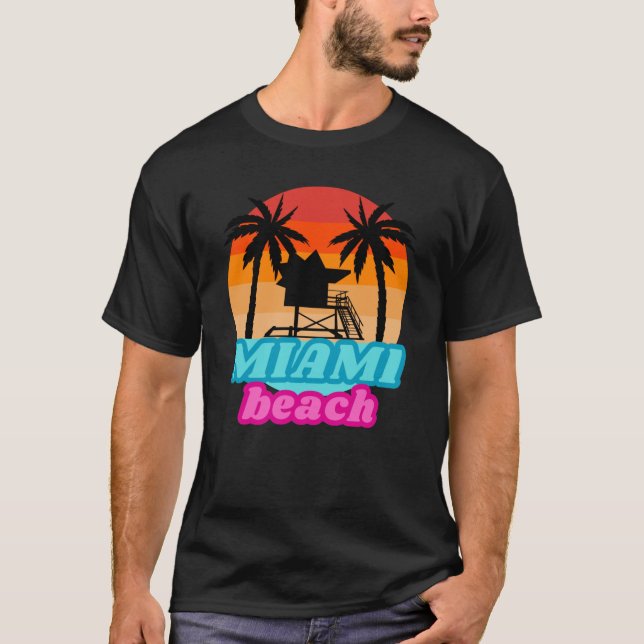 Summer tshirt - Miami beach - Tower (Front)
