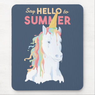 Summer Unicorn Mouse Pad