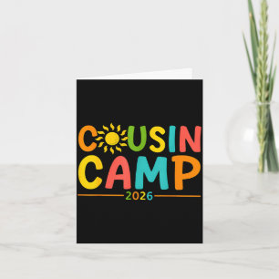 Summer vacation cousin camp 2026 making memories card