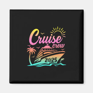 Summer Vacation Cruise Crew 2025 Trip Matching Fam Magnet