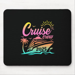 Summer Vacation Cruise Crew 2025 Trip Matching Fam Mouse Pad