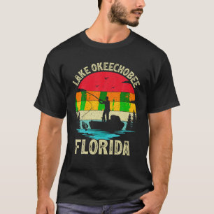 Summer Vacation Fishing Vintage Florida Okeechobee T-Shirt