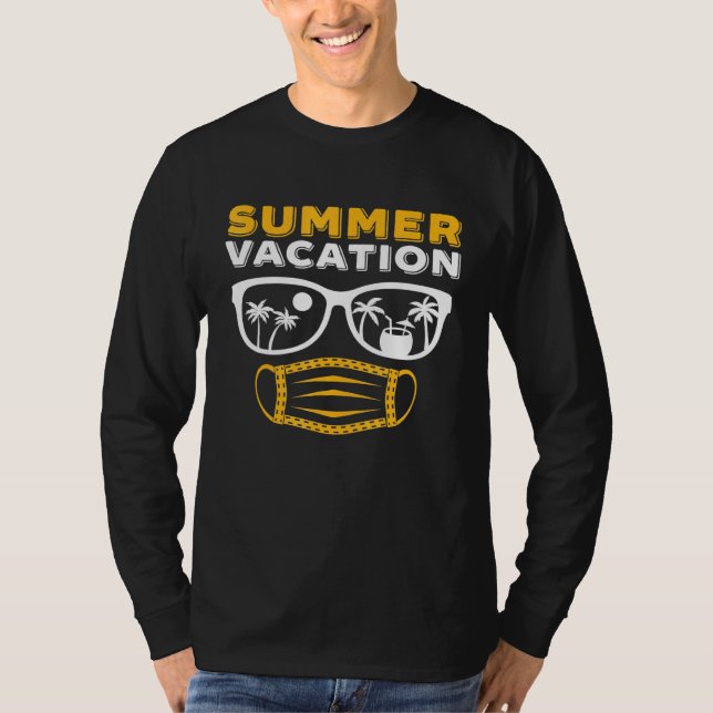 Summer Vacation Glasses Beach T-Shirt (Front)