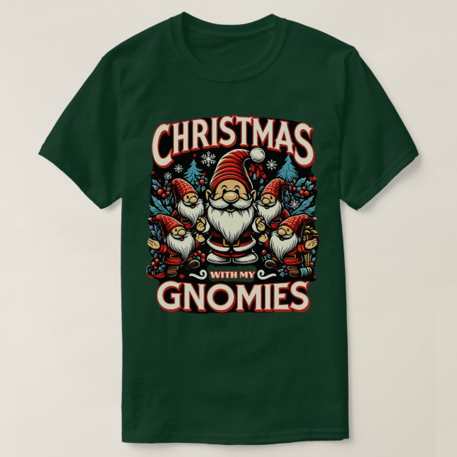 Summer Vacation Gnomes Lover Funny Christmas In Ju T-Shirt (Design Front)