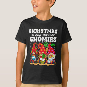 Summer Vacation Gnomes Lover Funny Christmas In Ju T-Shirt