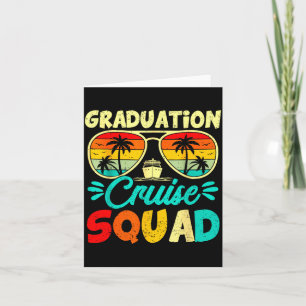 Summer vacation graduation cruise squad 2026 card
