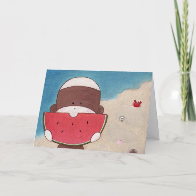 Summer Vacation Greeting Card (Front)