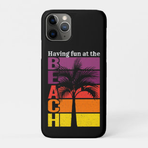 Summer Vacation Having Fun at the Beach Retro Case-Mate iPhone Case