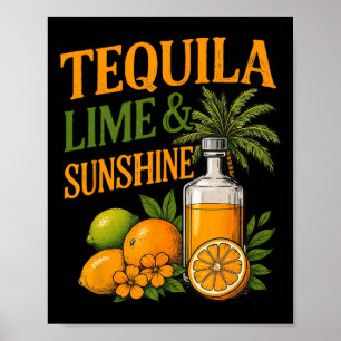 Summer Vacation Holiday Beach Tequila Poster