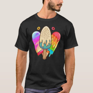 Summer Vacation Ice Cream Popsicle Ice Lolly   T-Shirt