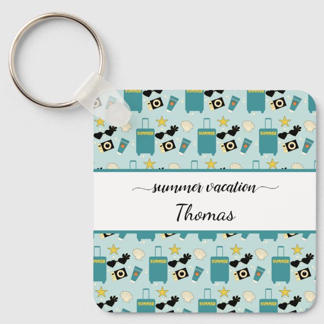 Summer Vacation Keychain (Front)