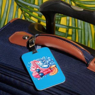 Summer Vacation Luggage Tag Colourful
