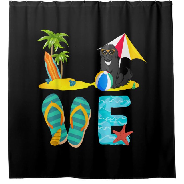 Summer vacation newfoundland | Love newfoundland Shower Curtain (Front)