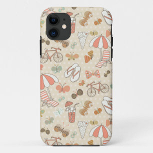 Summer Vacation Pattern Case-Mate iPhone Case