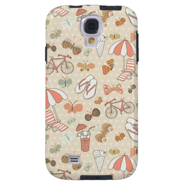 Summer Vacation Pattern Case-Mate Samsung Galaxy Case (Back)