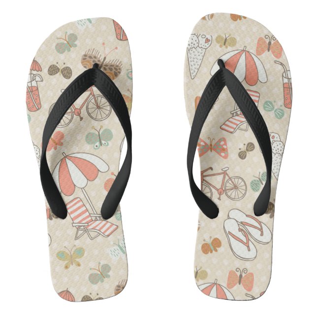 Summer Vacation Pattern Jandals (Footbed)